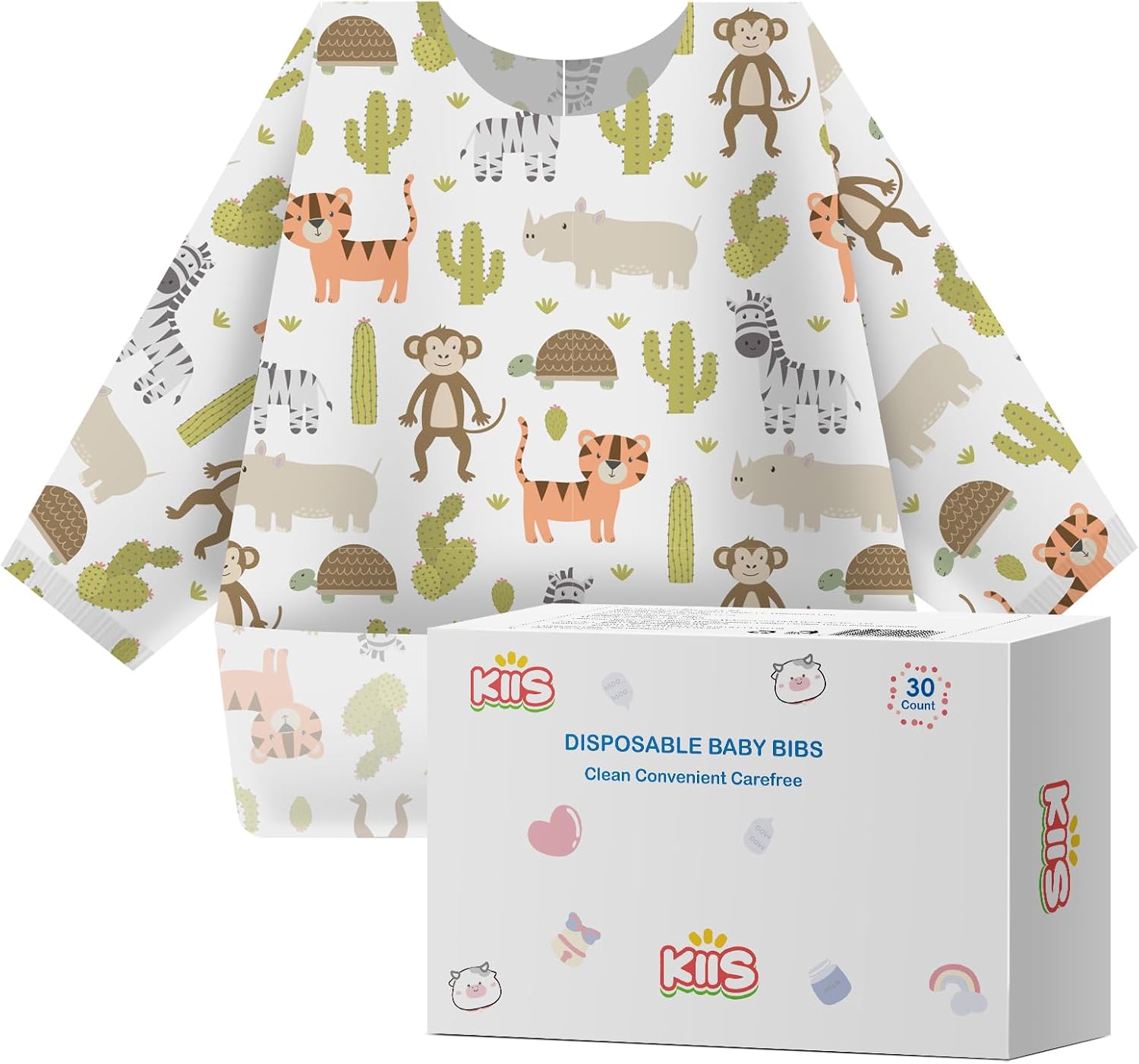 KIIS Disposable Baby Bibs for Toddlers and Kids