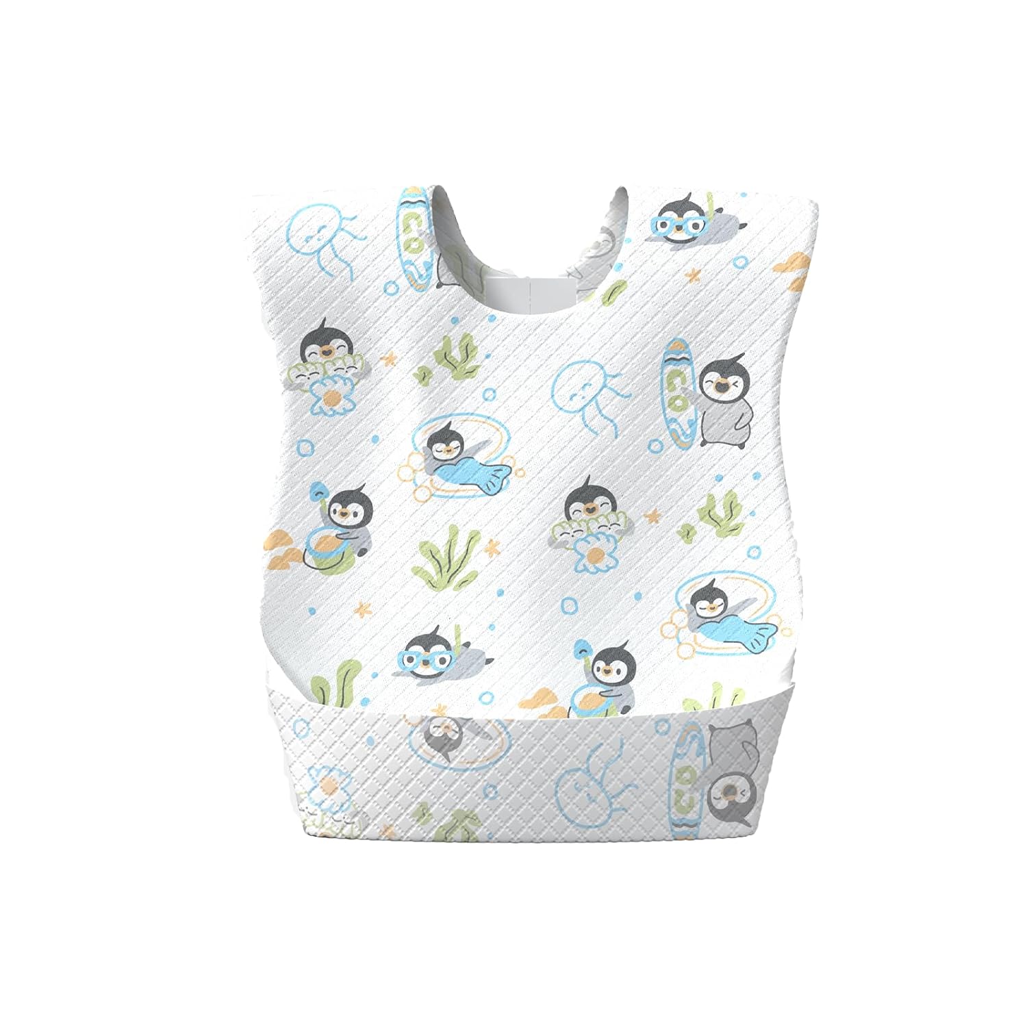 Onceplan Disposable Feeding Bibs, 24 Pcs, Island, 13.78'' x 9.45'